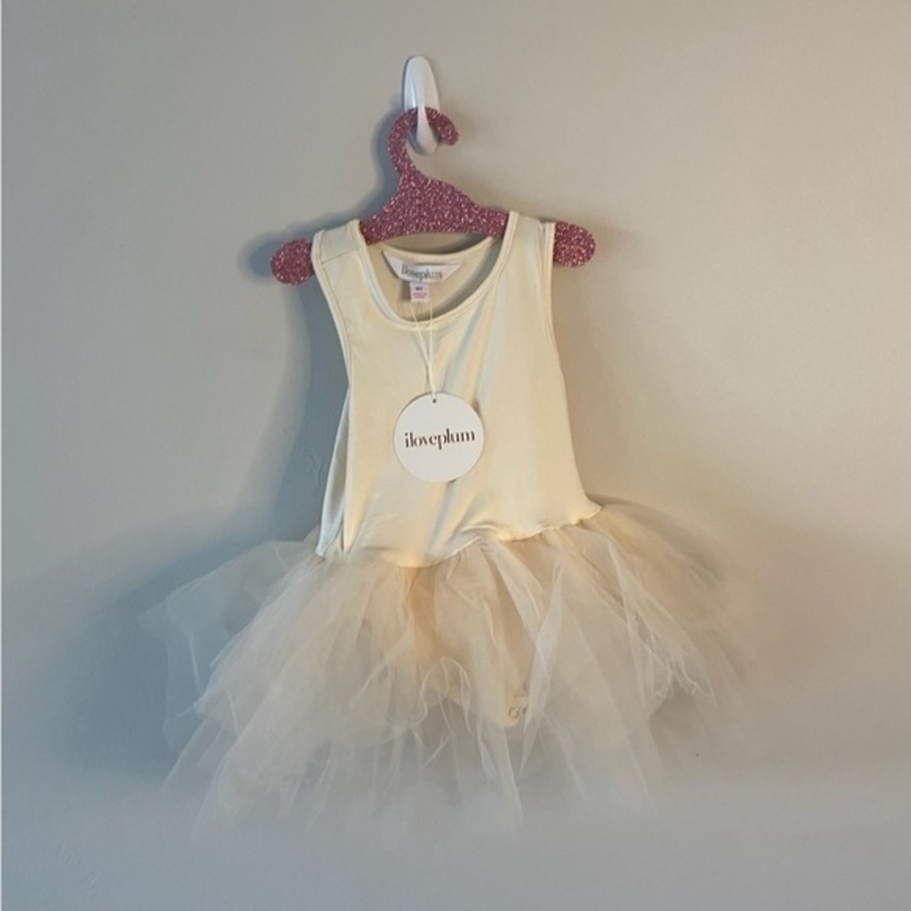 NWT iloveplum BAE Tutu Dress - Pearl Ivory 6Y